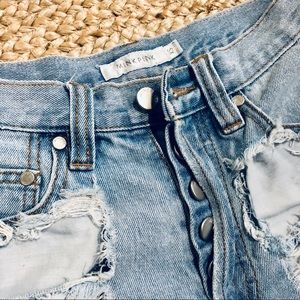 MINKPINK Shorts - Minkpink slasher flick distressed denim shorts XS MINKPINK Shorts - Minkpink slasher flick distressed denim shorts XS
